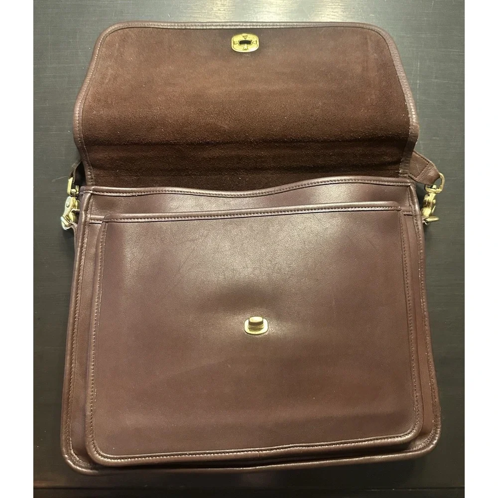 COACH Vintage Colebrook Briefcase Brown Leather Messenger Bag 5181